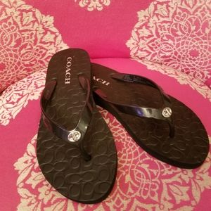Coach flip flops